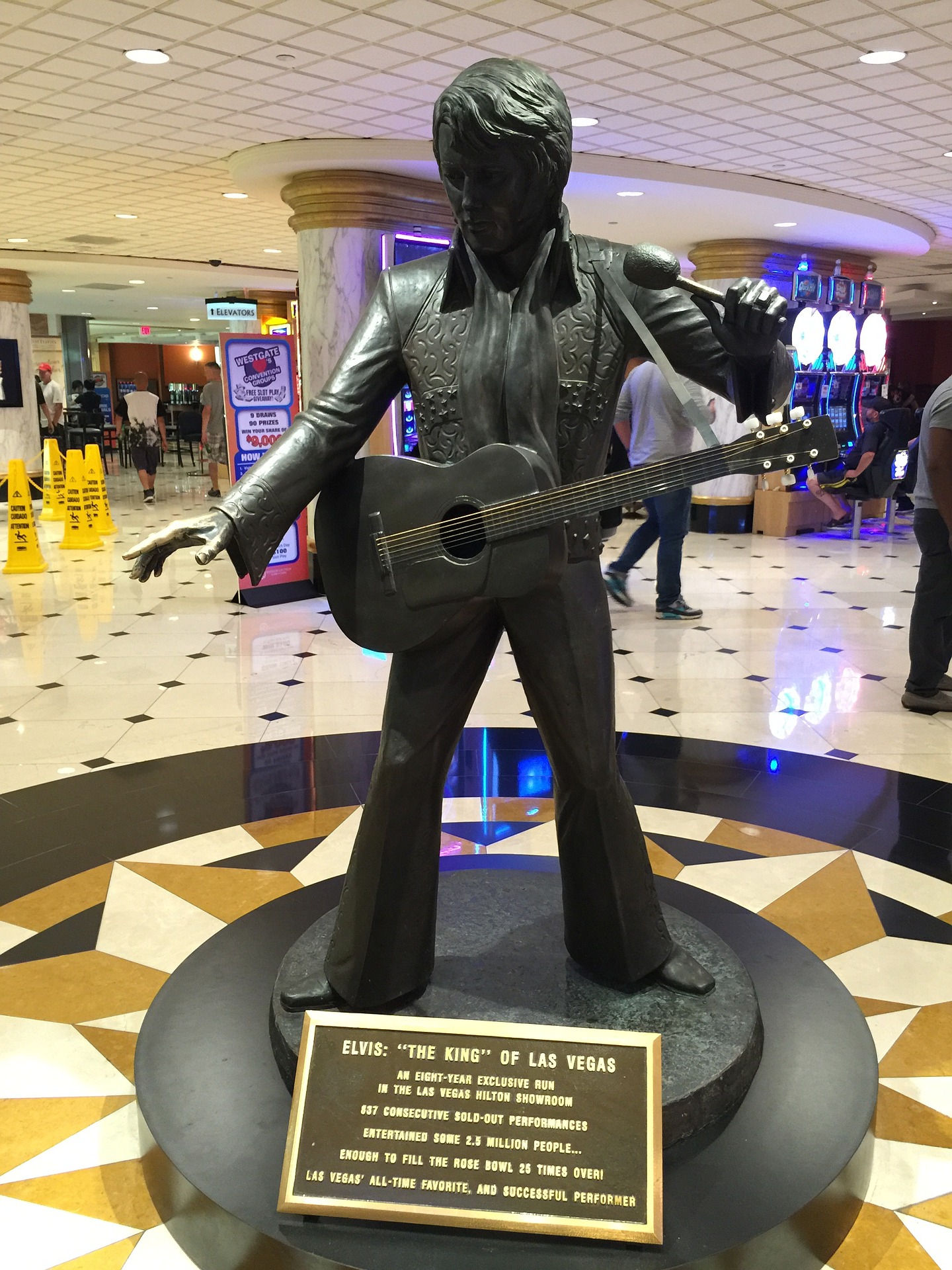 Statue af Elvis i Las Vegas