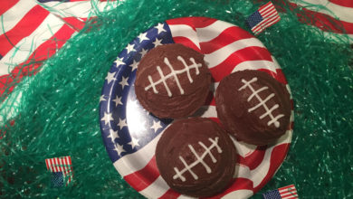 Chokolade Cupcakes til Super Bowl