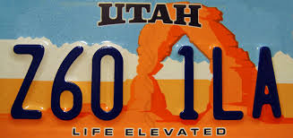utah nummerplade