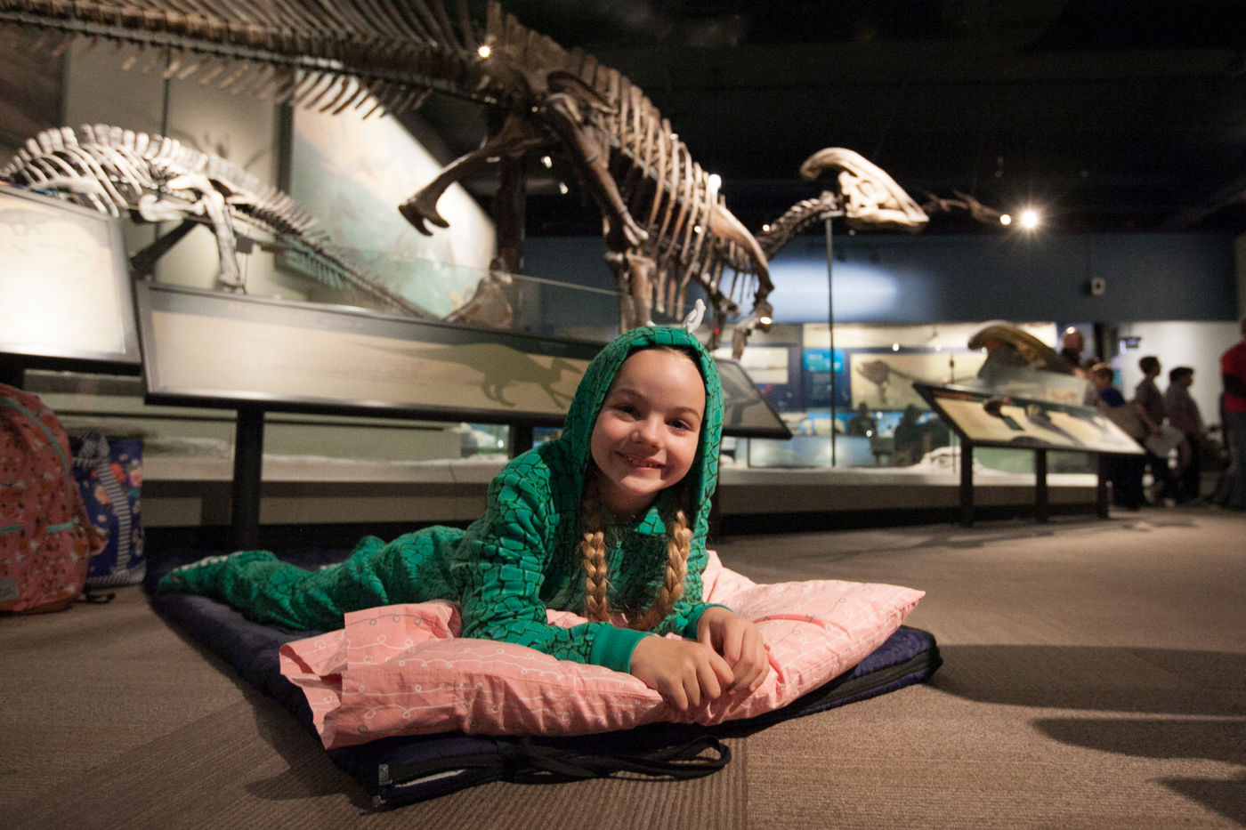 sov på museum