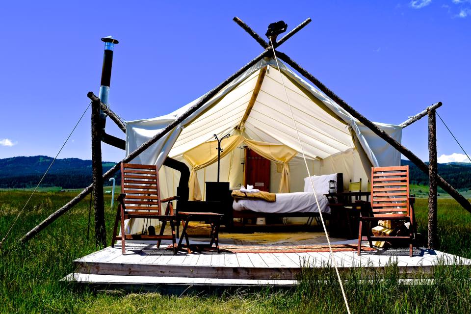 under canvas glamping